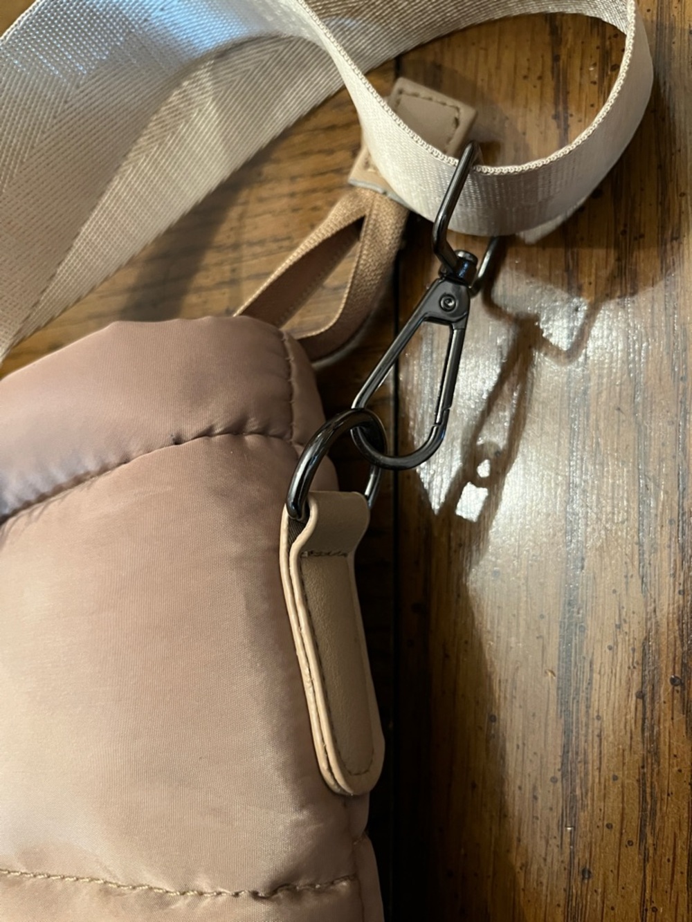 Alexis Bendel Blush Tan Quilted Tote with Adjustable Strap, NWOT - Picture 14 of 16